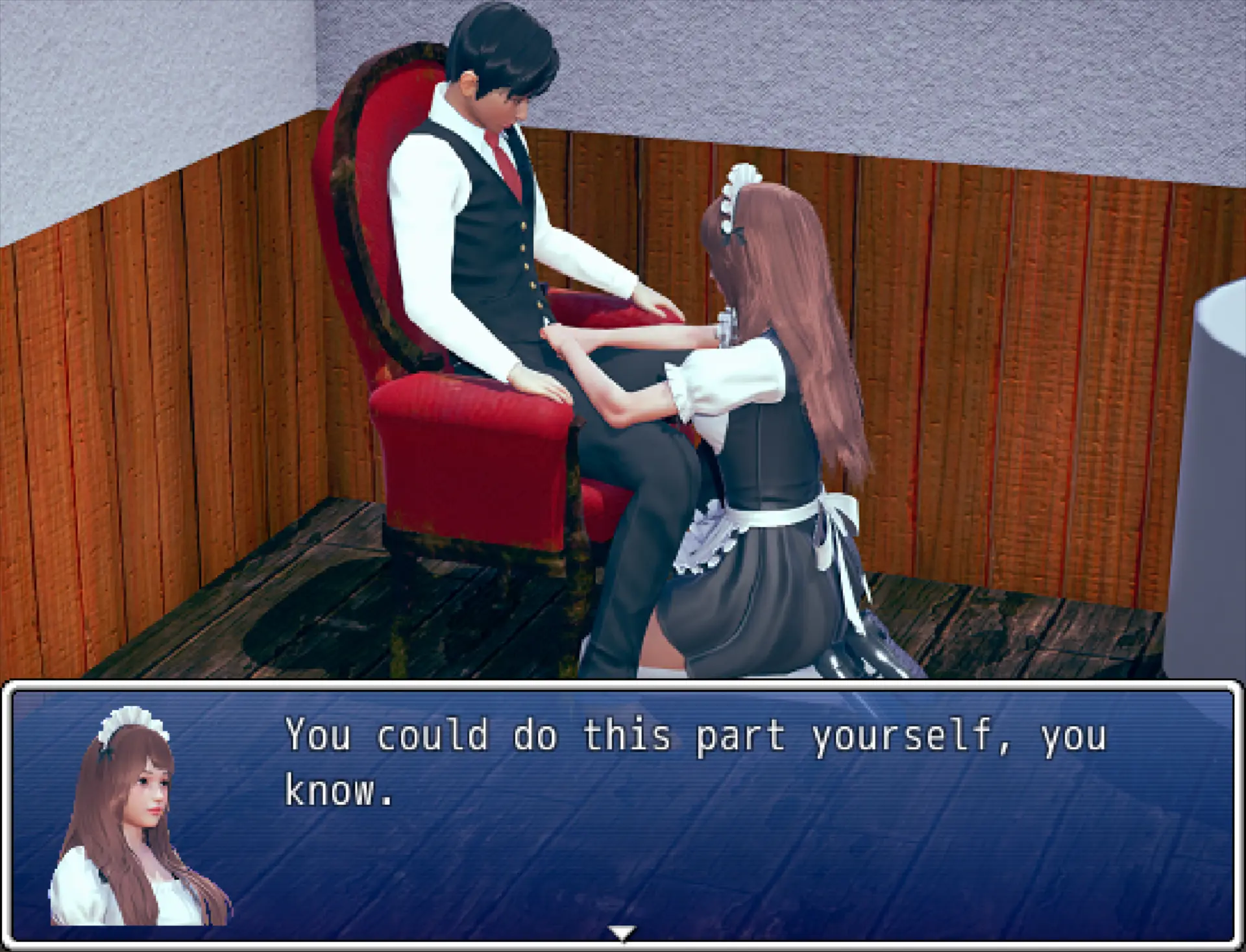 Maids & Masters gameplay screenshot 14 (RPGM adult game) by The Mithril Hourglass – free download