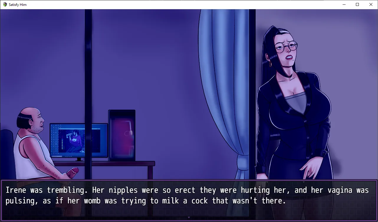Satisfy Him gameplay screenshot 3 (RPGM adult game) by Onedge – free download