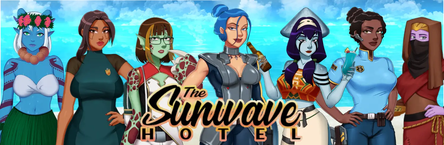 Sunwave Hotel cover 14.17a – Unity adult game by Wildquill free download
