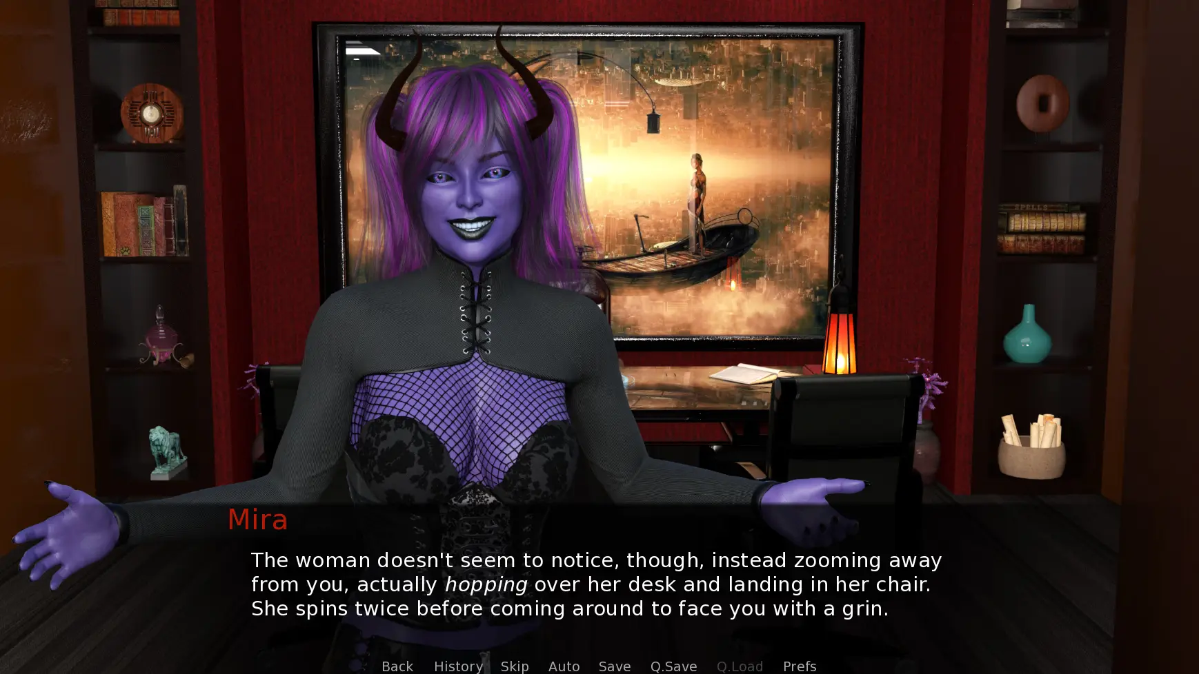 Left Hand Magic gameplay screenshot 3 (Ren'Py adult game) by Novus – free download