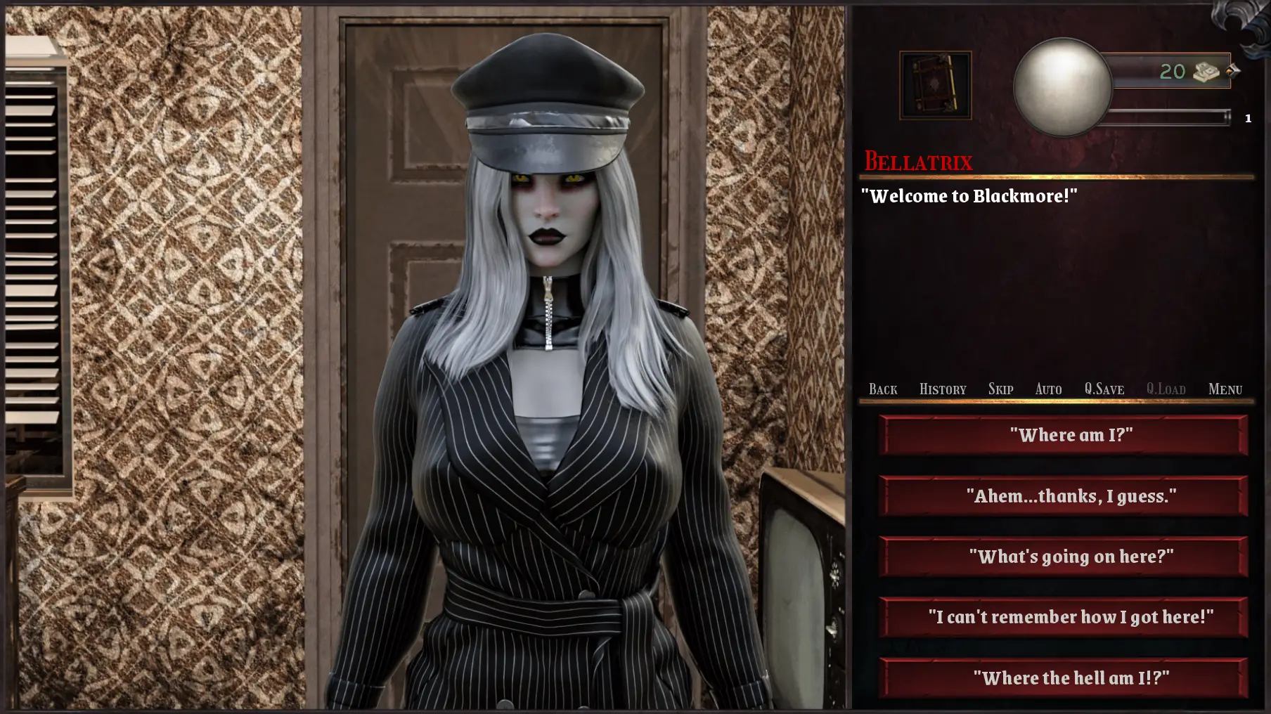 The Shadow over Blackmore gameplay screenshot 4 (Ren'Py adult game) by Darktoz – free download