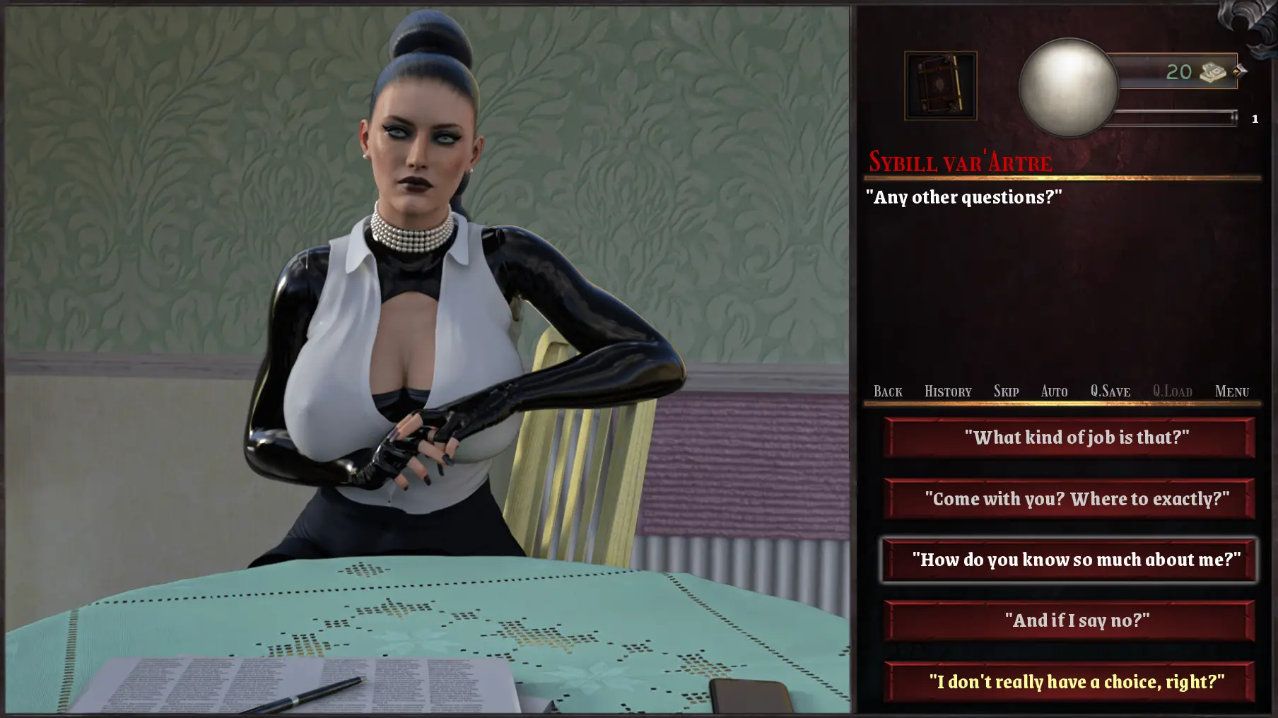 The Shadow over Blackmore gameplay screenshot 6 (Ren'Py adult game) by Darktoz – free download