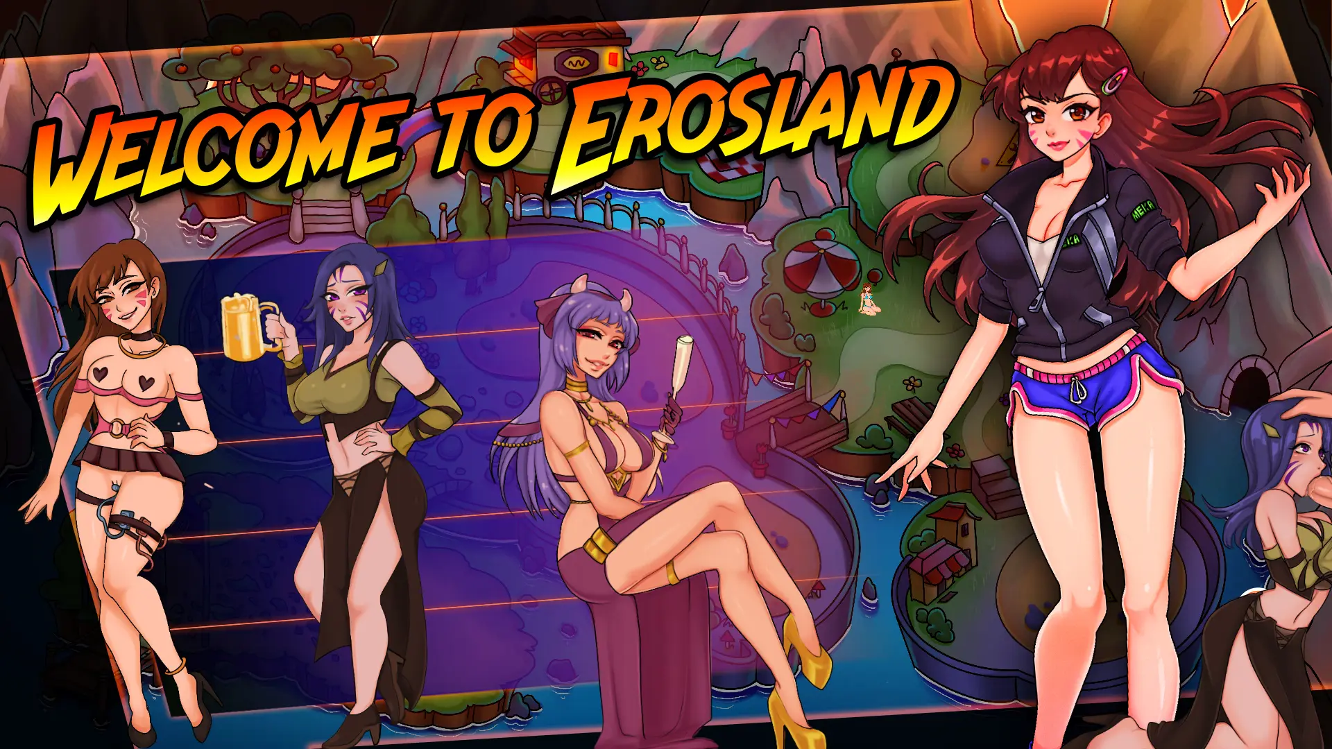 Welcome to Erosland cover 1.0 – Ren'Py adult game by PiXel Games free download