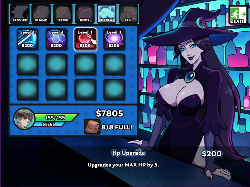 Con-quest! gameplay screenshot 1 (Flash adult game) by Cuddle Pit – free download
