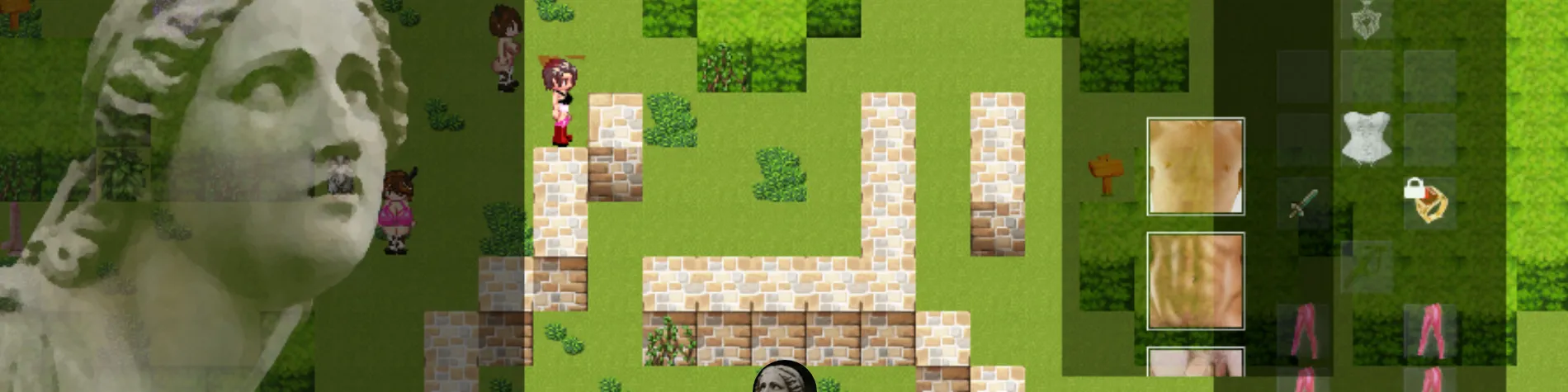 Labyrinth of the Forgotten Goddess gameplay screenshot 1 (Java adult game) by Andrew Gray – free download