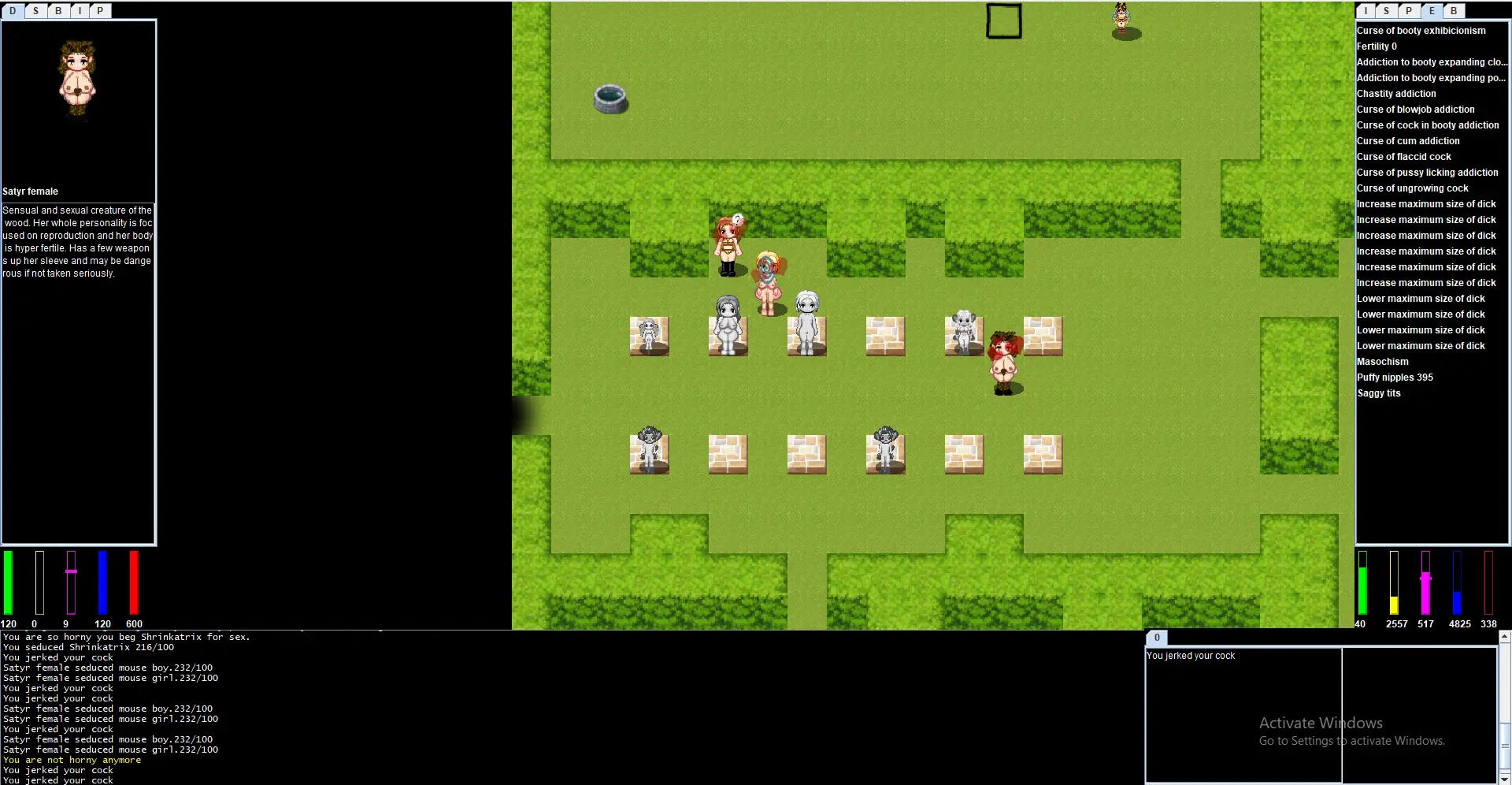 Labyrinth of the Forgotten Goddess gameplay screenshot 4 (Java adult game) by Andrew Gray – free download