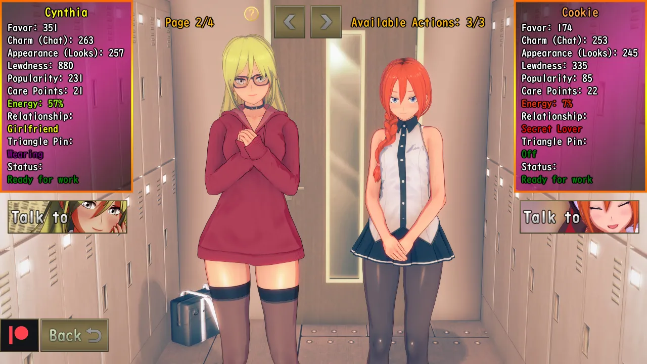 Secret Care Cafe gameplay screenshot 1 (Others adult game) by Rare Alex – free download