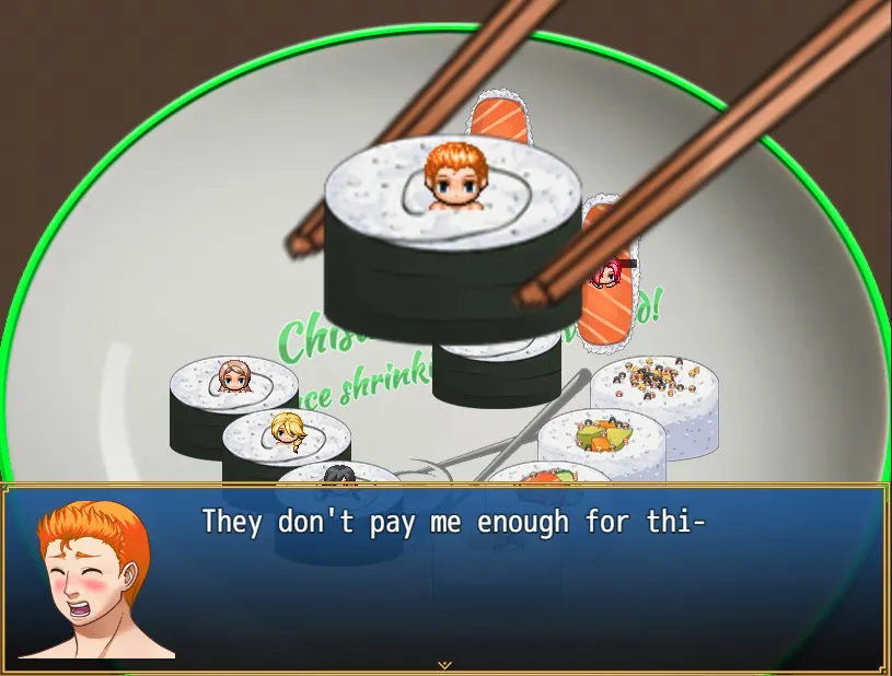 Tsumi Umi Sushi gameplay screenshot 5 (RPGM adult game) by Daichi777 – free download