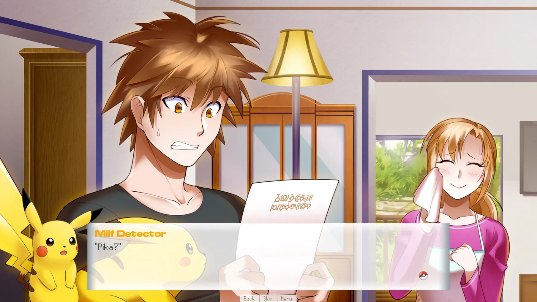 Pokemon Academy Life Forever gameplay screenshot 1 (Ren'Py adult game) by Pokémon Visual – free download