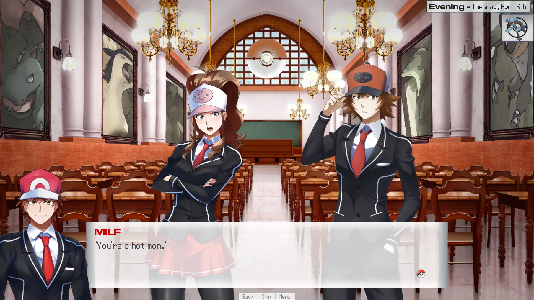 Pokemon Academy Life Forever gameplay screenshot 11 (Ren'Py adult game) by Pokémon Visual – free download