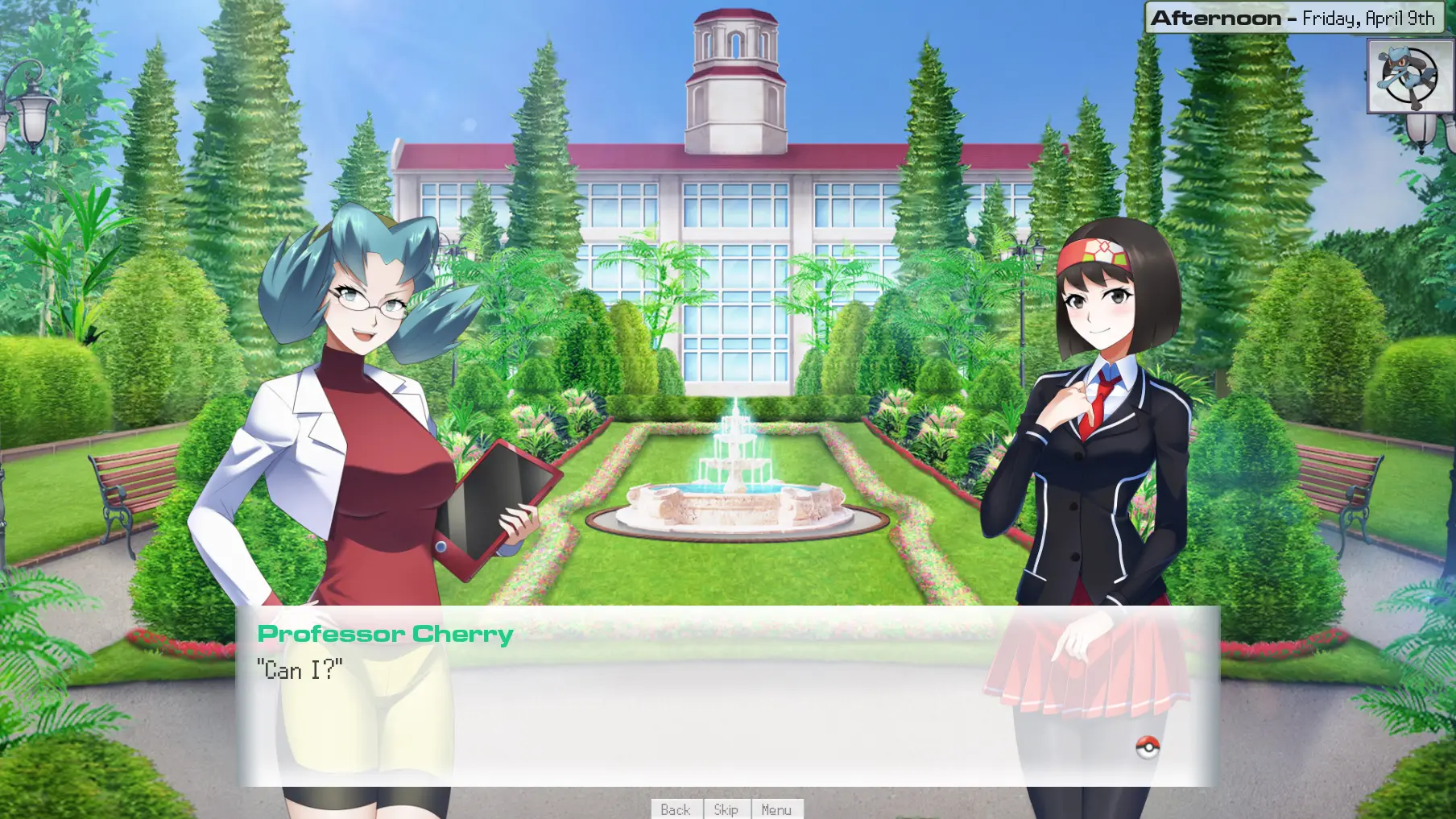 Pokemon Academy Life Forever gameplay screenshot 9 (Ren'Py adult game) by Pokémon Visual – free download