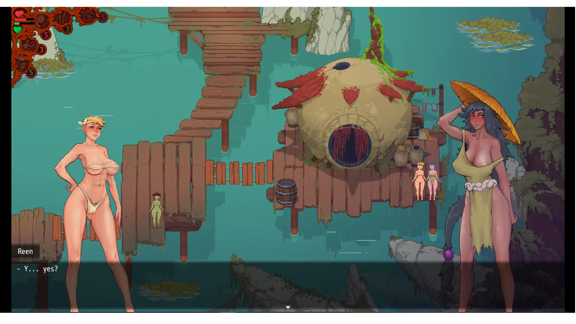 Katia and Dungeon Quest! gameplay screenshot 7 (Ren'Py adult game) by Tentacles san and art – free download