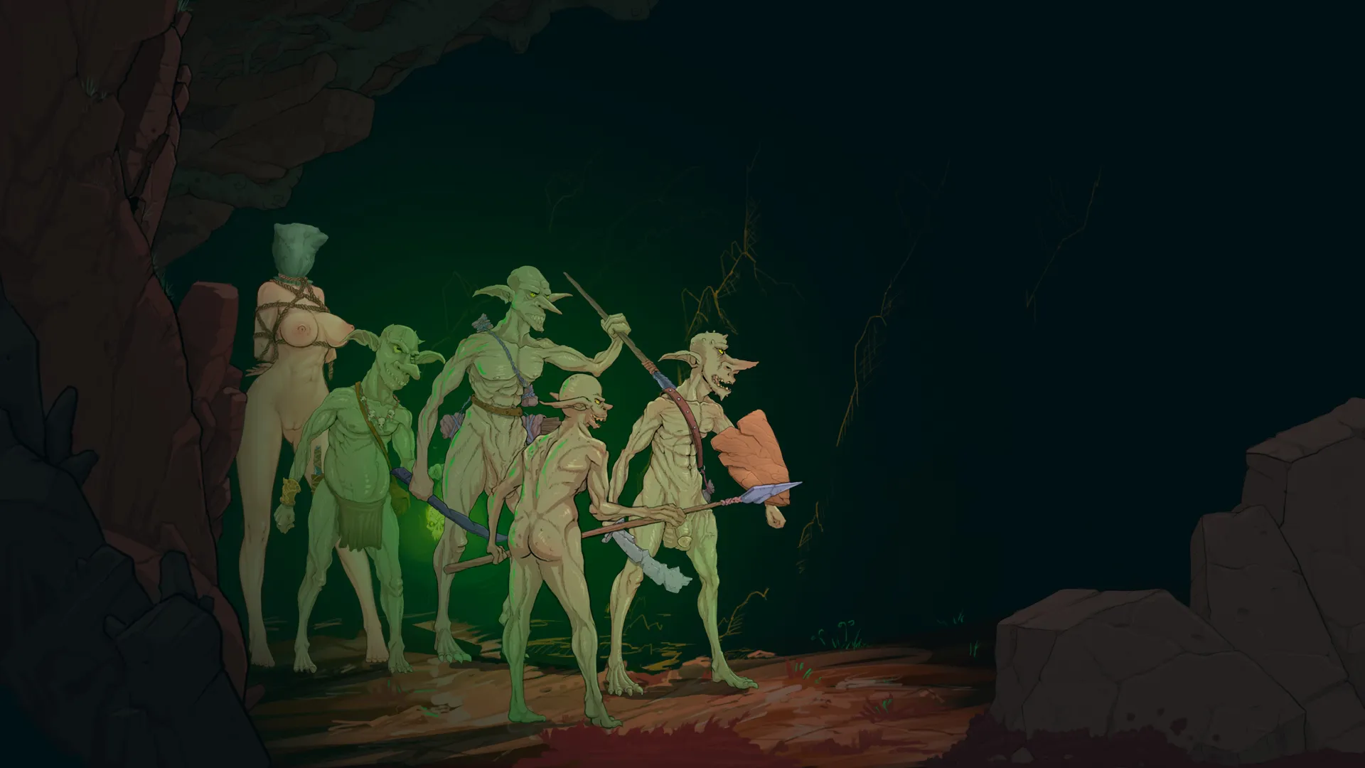Katia and Dungeon Quest! gameplay screenshot 8 (Ren'Py adult game) by Tentacles san and art – free download