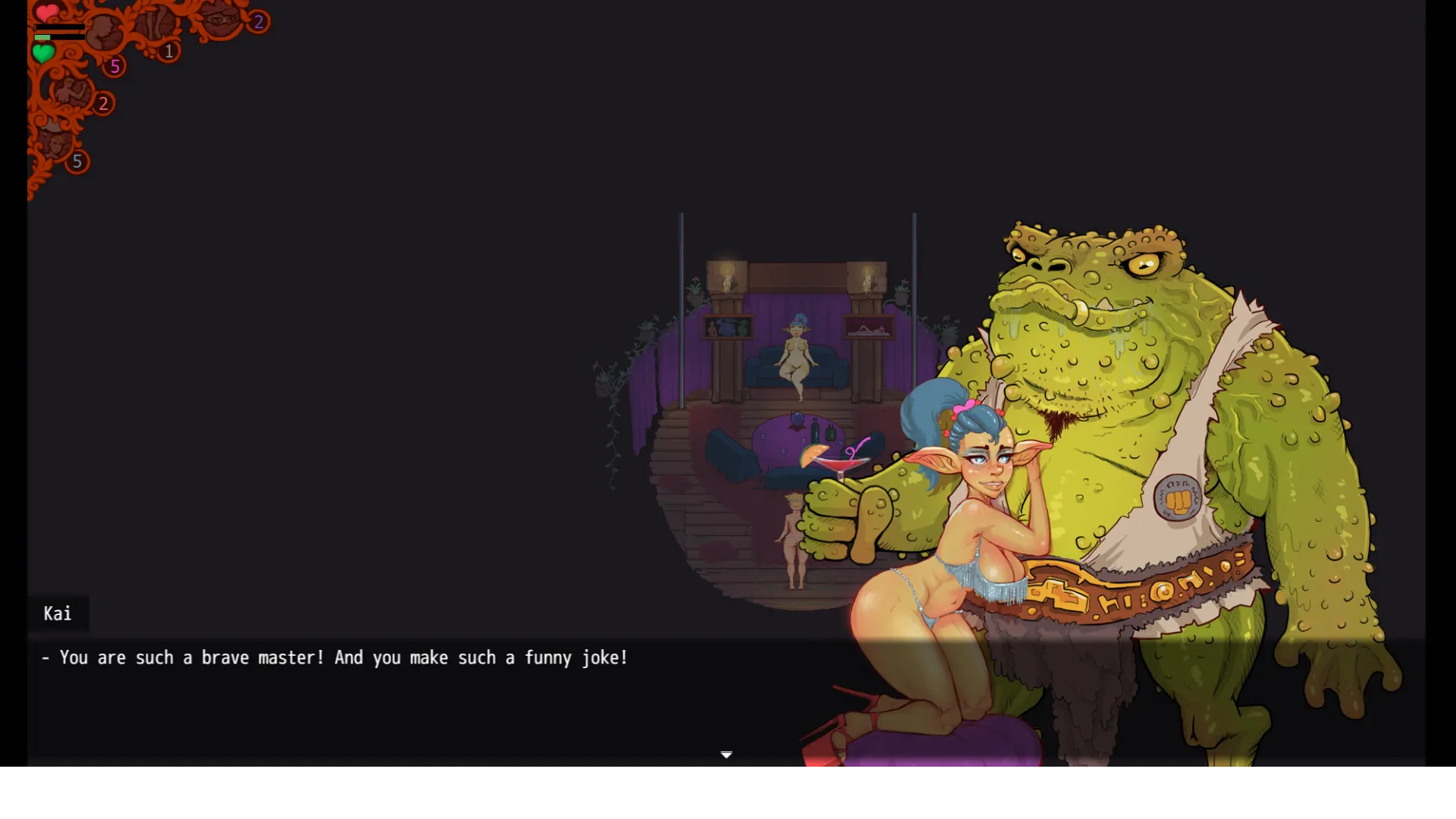Katia and Dungeon Quest! gameplay screenshot 10 (Ren'Py adult game) by Tentacles san and art – free download