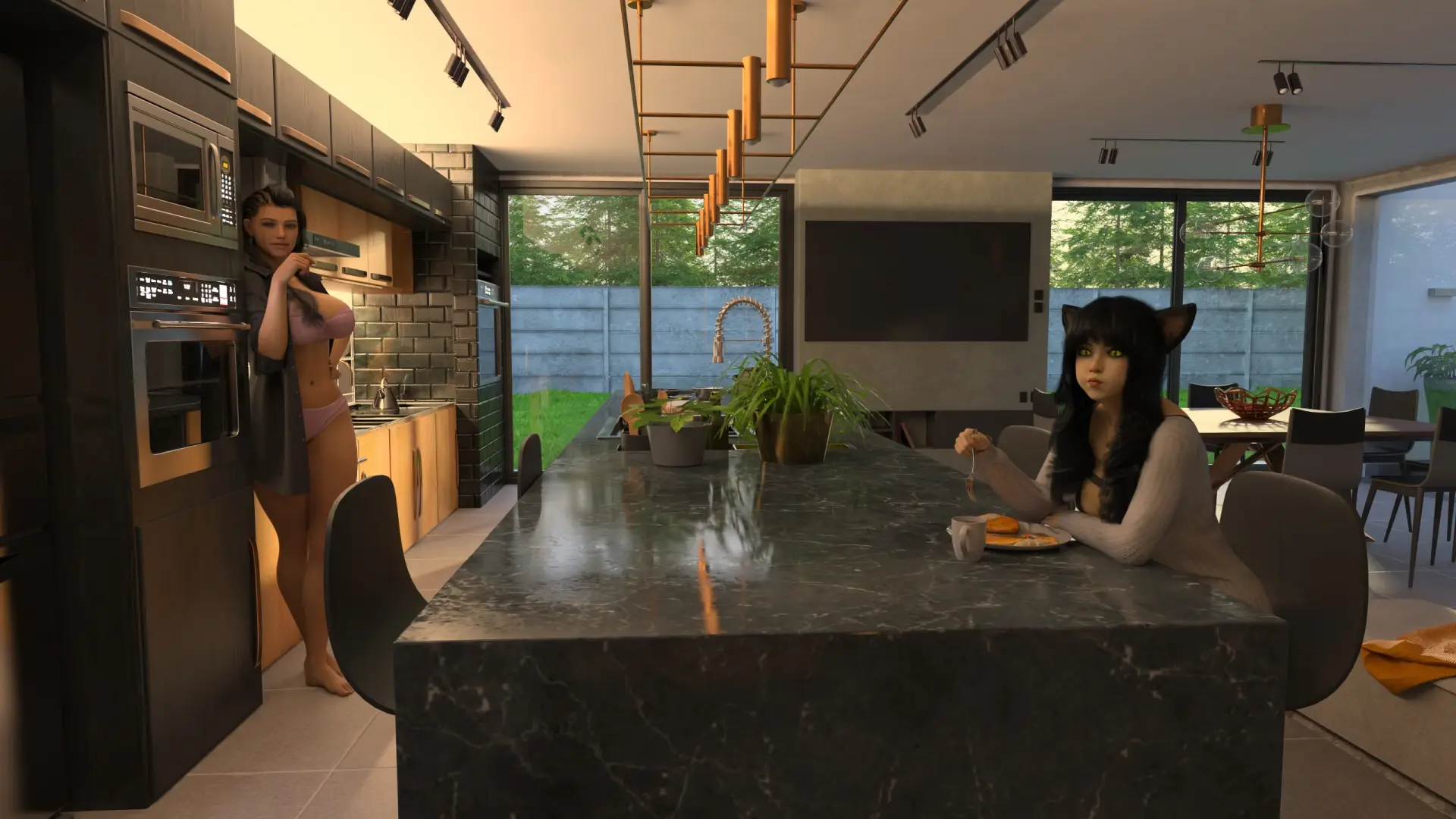 Paracosmic Reality gameplay screenshot 1 (Ren'Py adult game) by Jiggly Stone Studios – free download