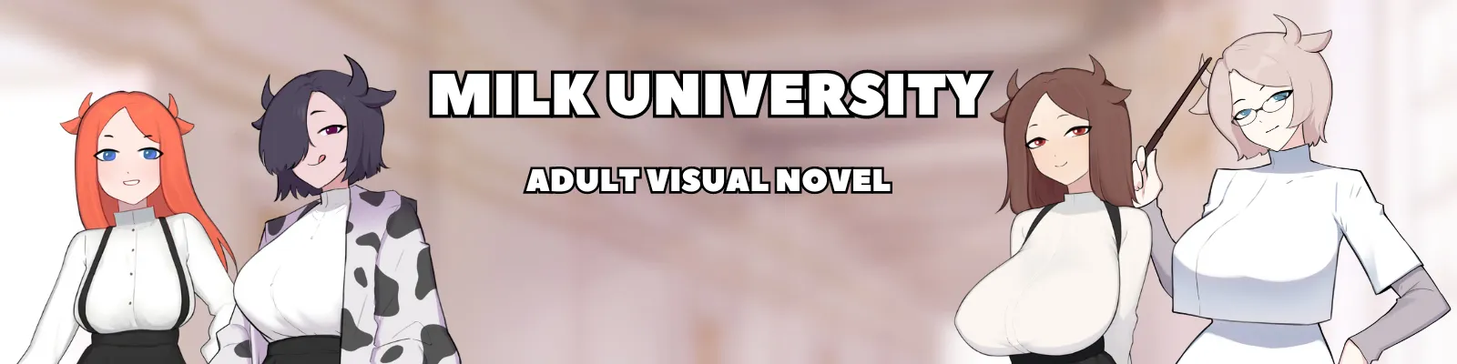 Milk University cover 0.9.8 – RPGM adult game by MilkUDev free download