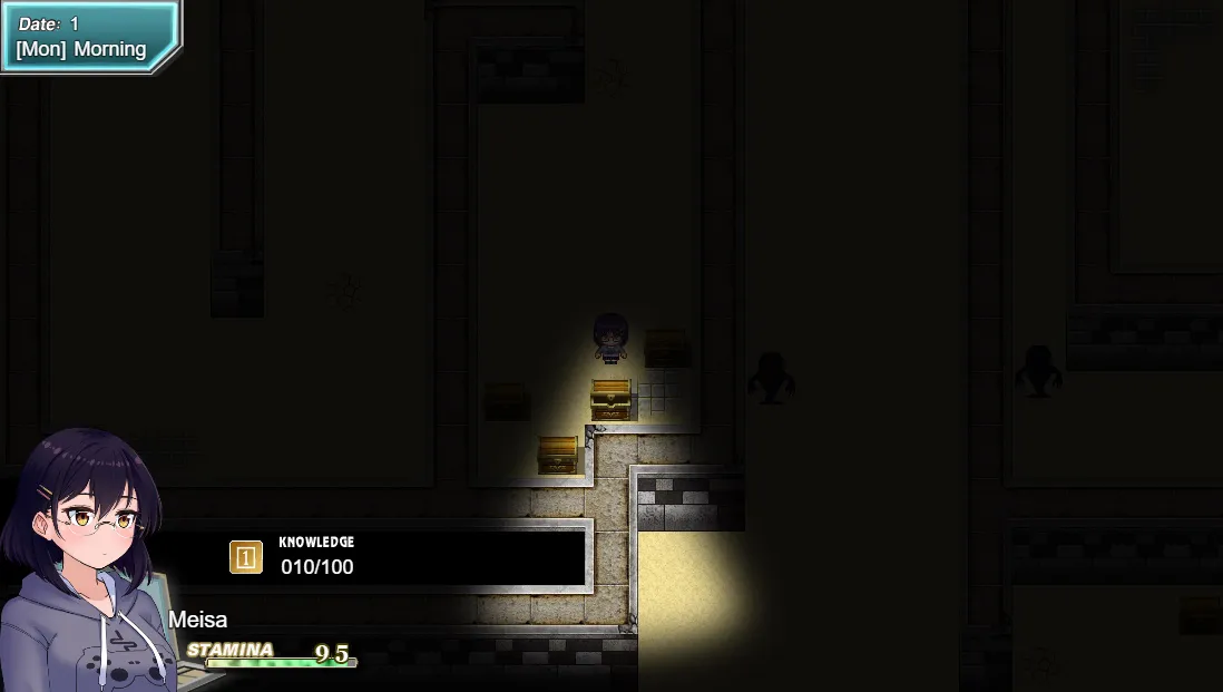 Developer Ecstasy gameplay screenshot 1 (RPGM adult game) by Juicy Nuggets – free download