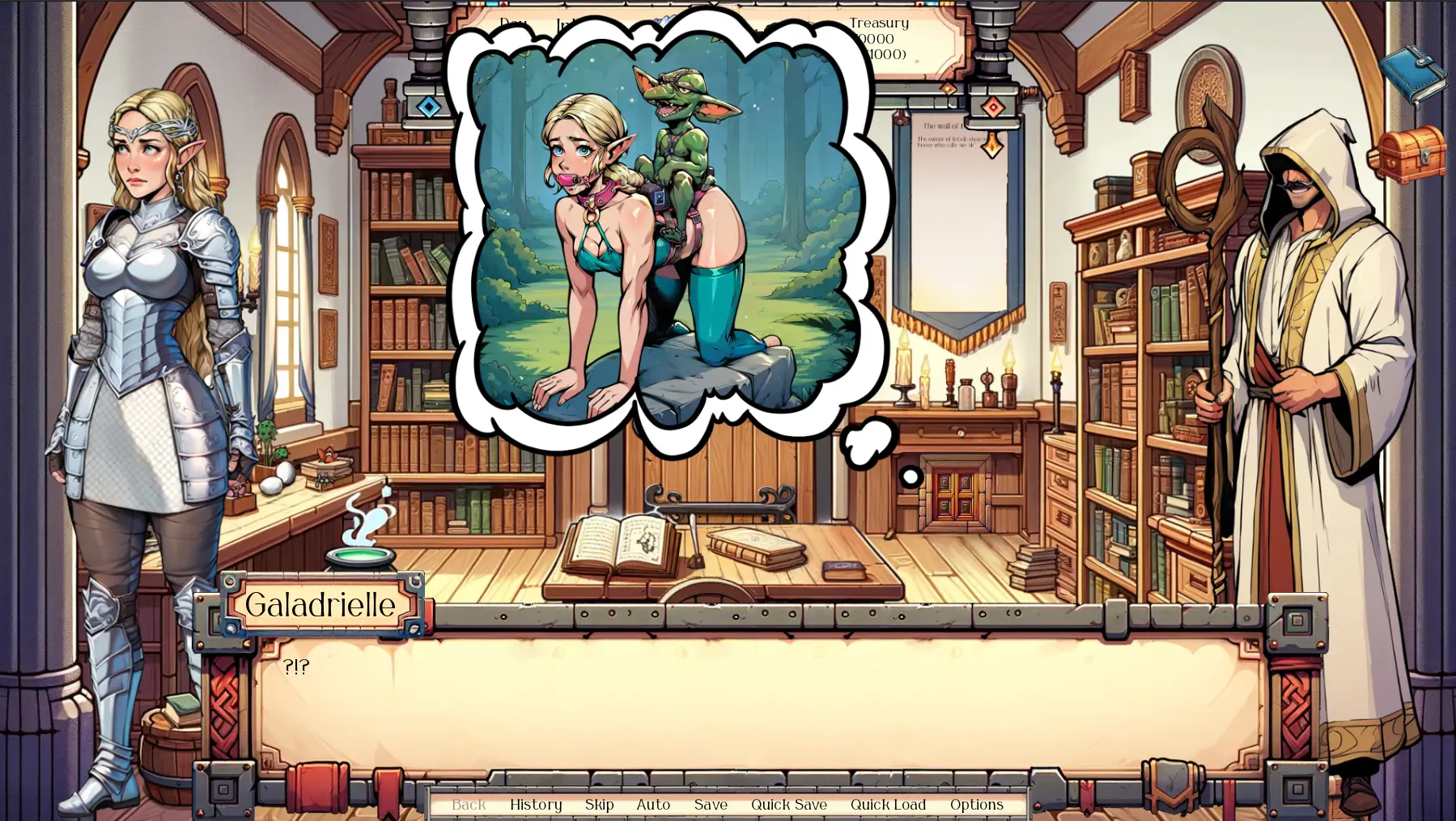 The Fall of Galadriel gameplay screenshot 12 (Ren'Py adult game) by Megacock – free download