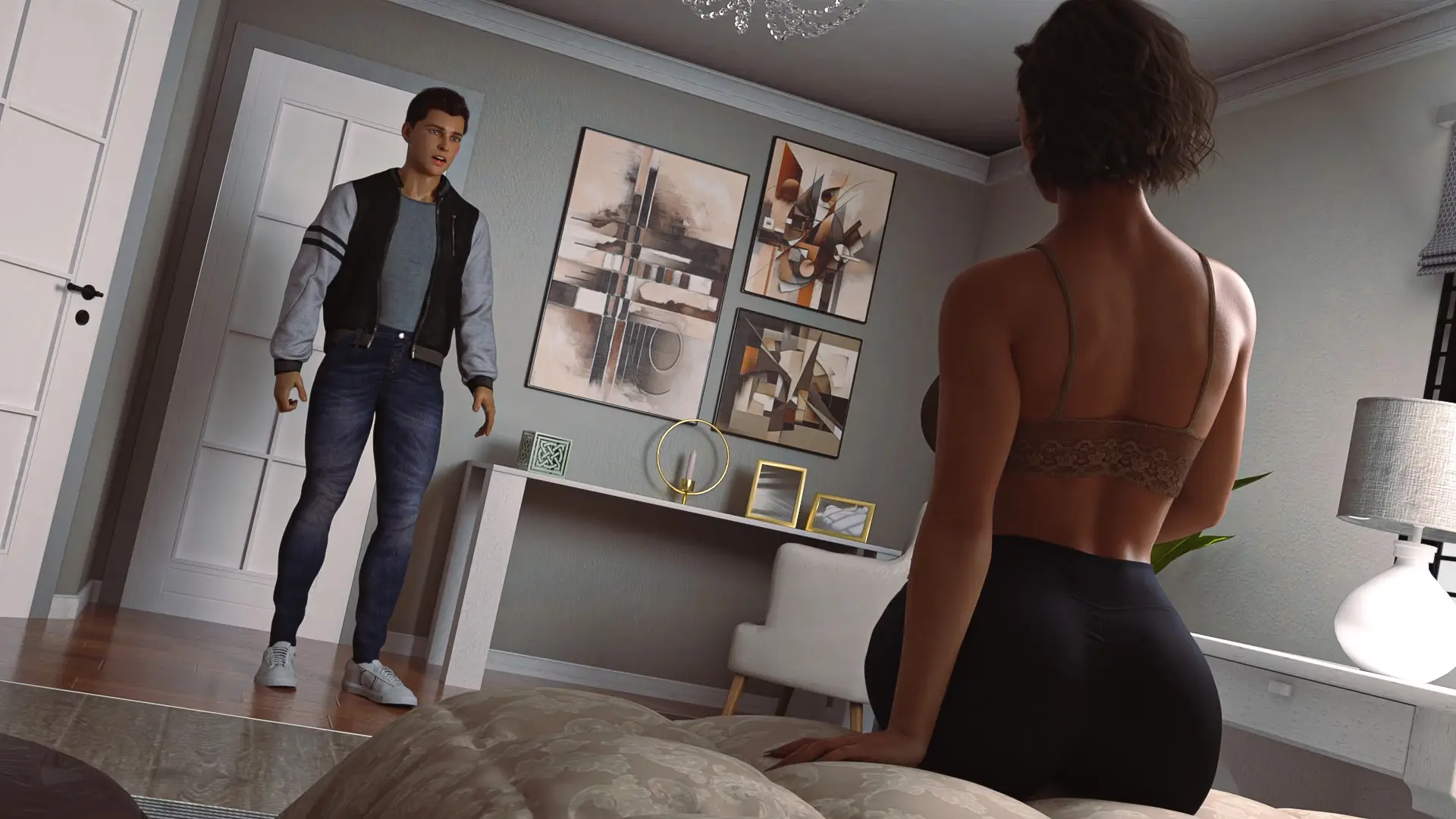 Getting Intimate gameplay screenshot 13 (Ren'Py adult game) by MangoWorks – free download