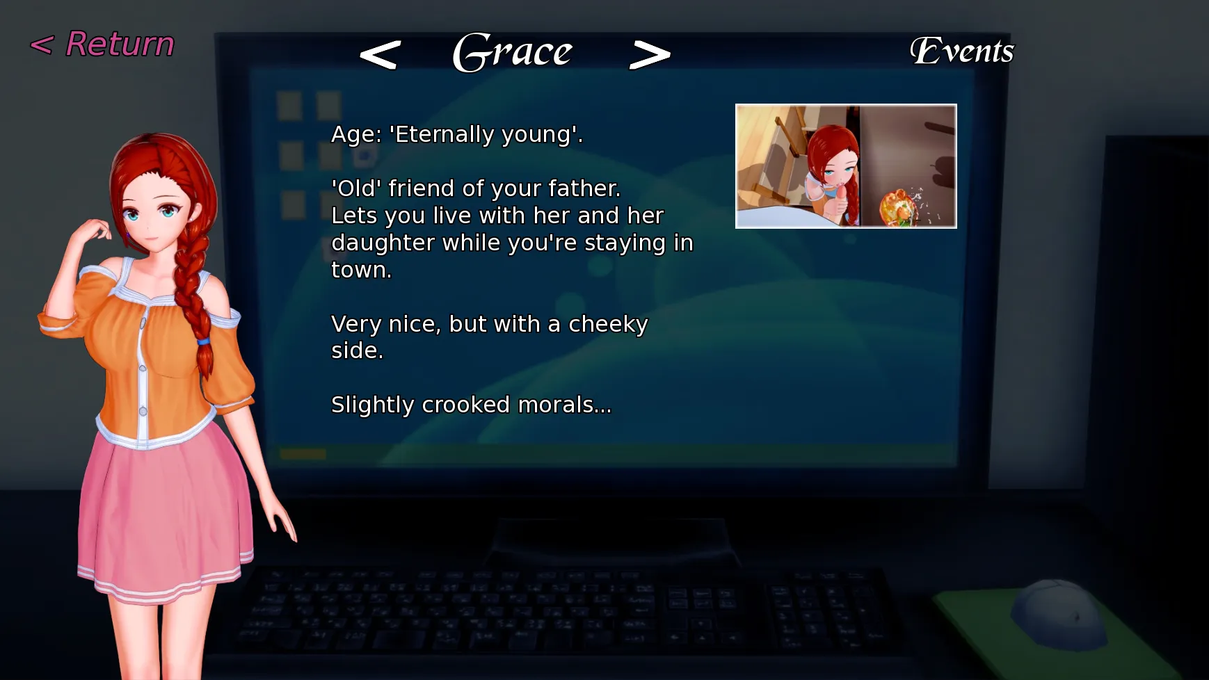 Garden of Venus gameplay screenshot 2 (Ren'Py adult game) by OnionCuttingNinja – free download