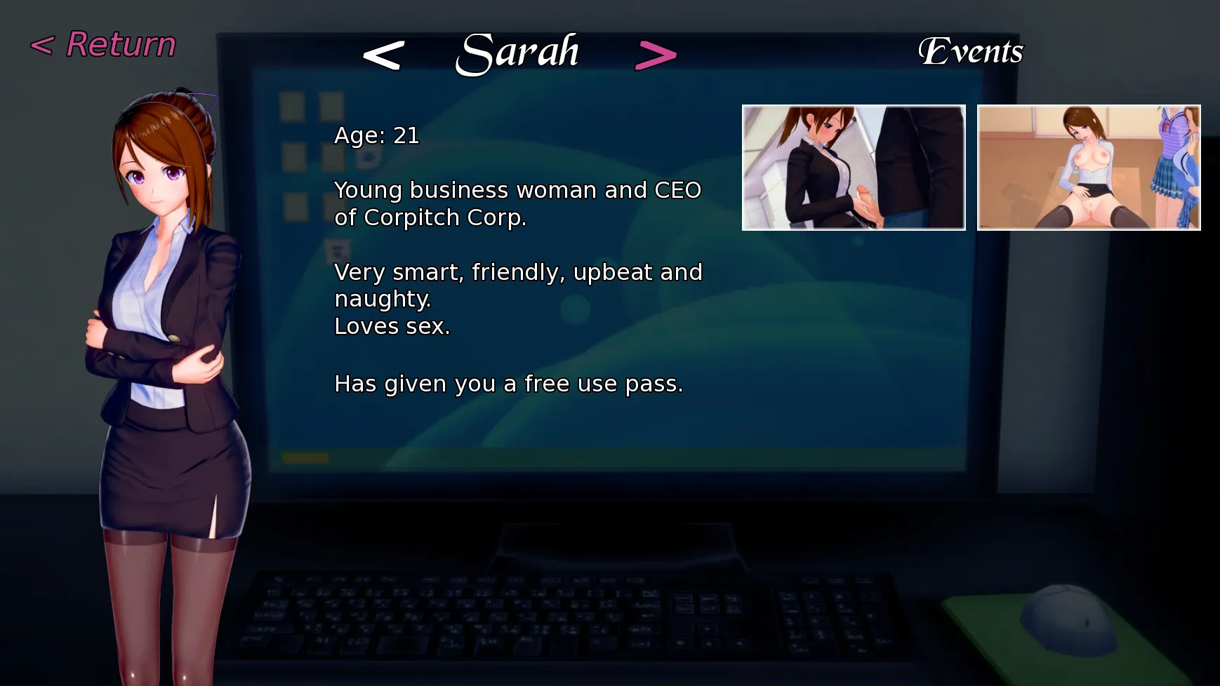 Garden of Venus gameplay screenshot 11 (Ren'Py adult game) by OnionCuttingNinja – free download