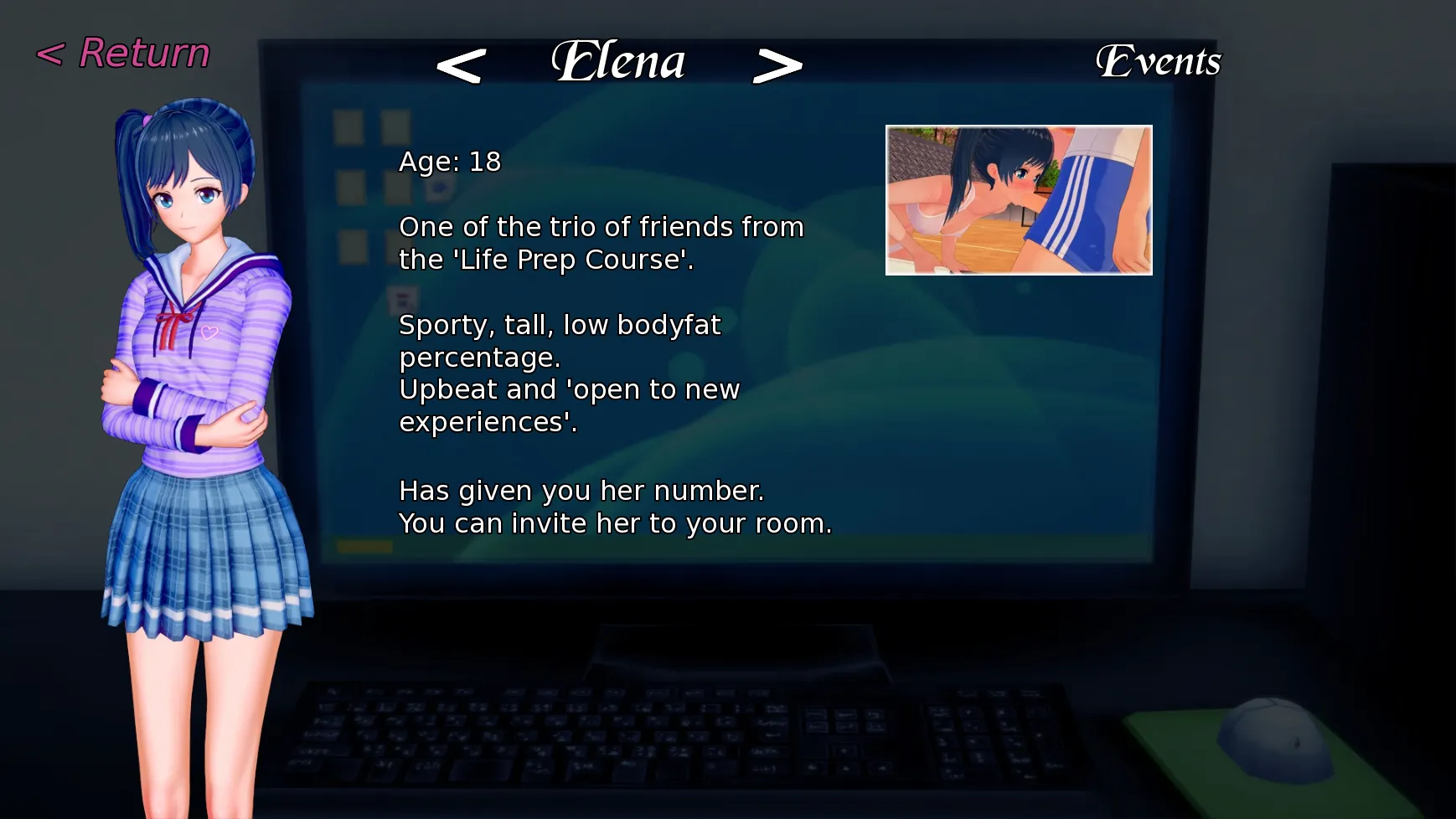 Garden of Venus gameplay screenshot 6 (Ren'Py adult game) by OnionCuttingNinja – free download