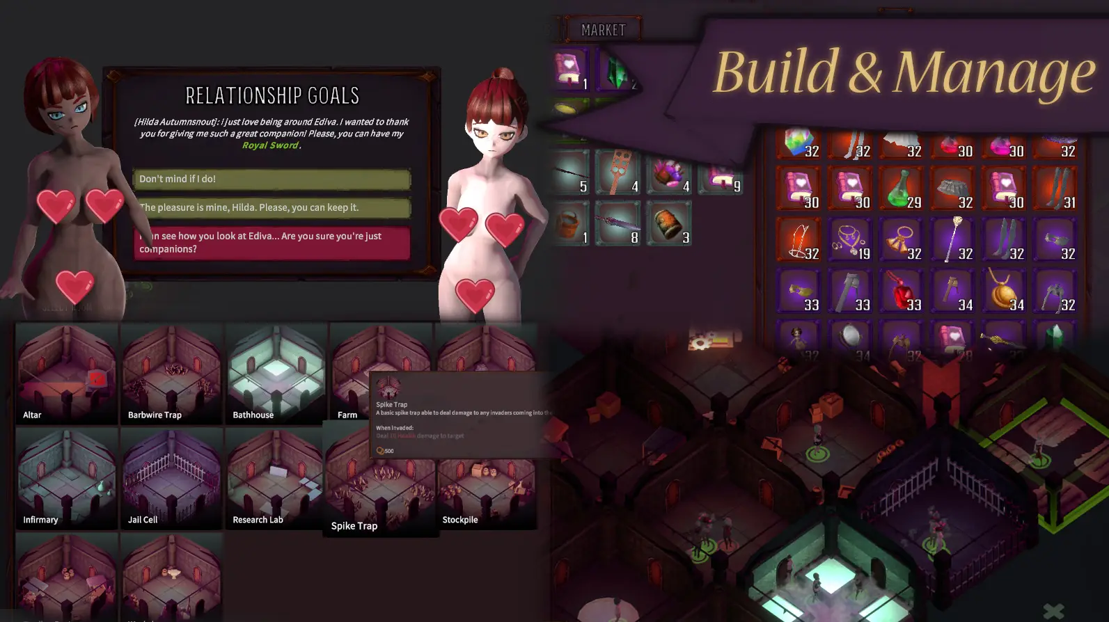 Dungeon: Keep Her gameplay screenshot 9 (Unity adult game) by keepherdev – free download