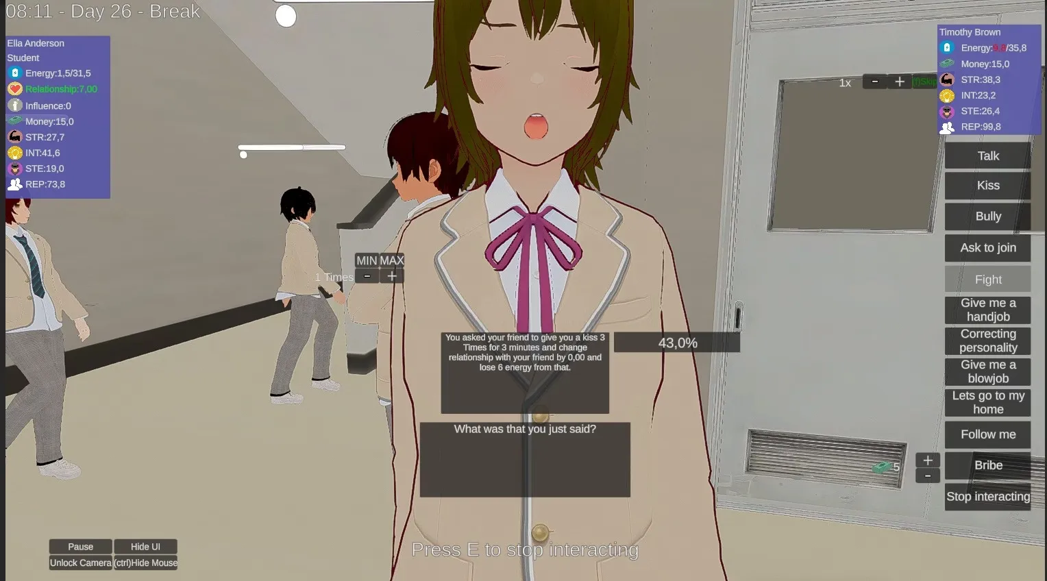 King of the School gameplay screenshot 3 (Unity adult game) by Azteca – free download