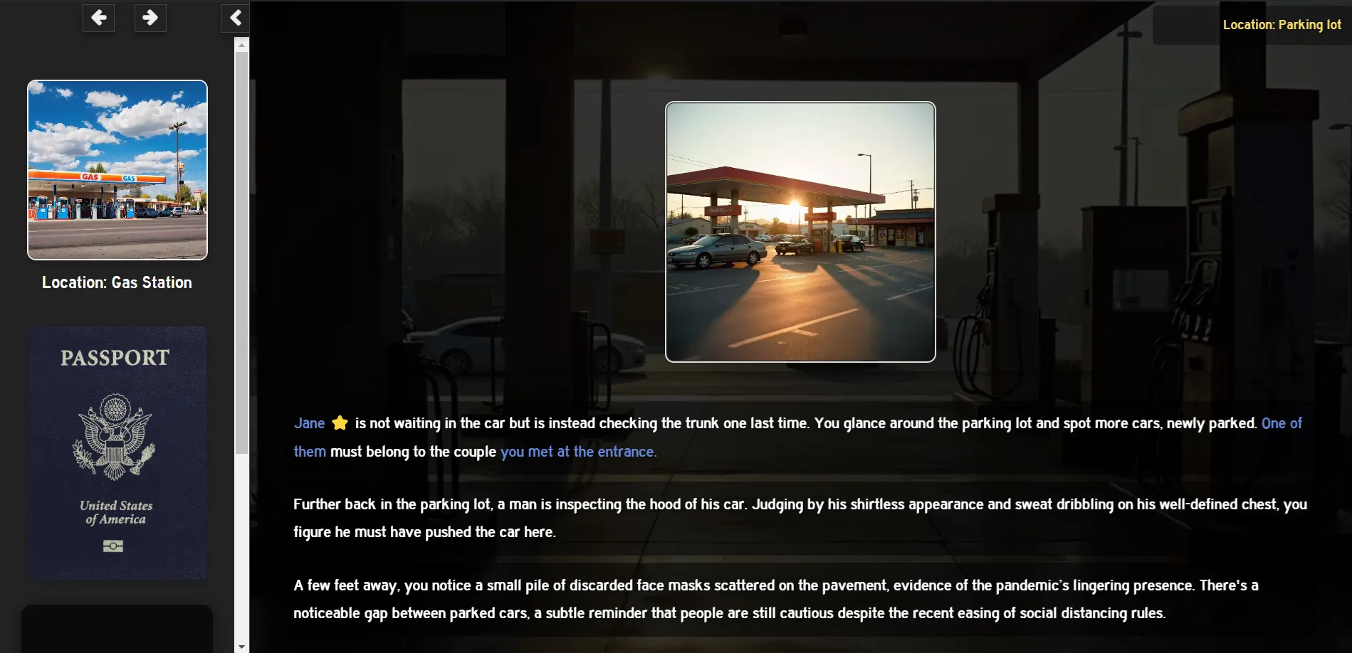 The Road Trip gameplay screenshot 2 (HTML adult game) by AnonDux – free download