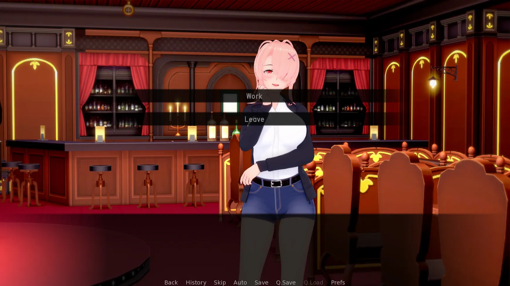 Veil of Temptation gameplay screenshot 2 (Ren'Py adult game) by LeraMor – free download