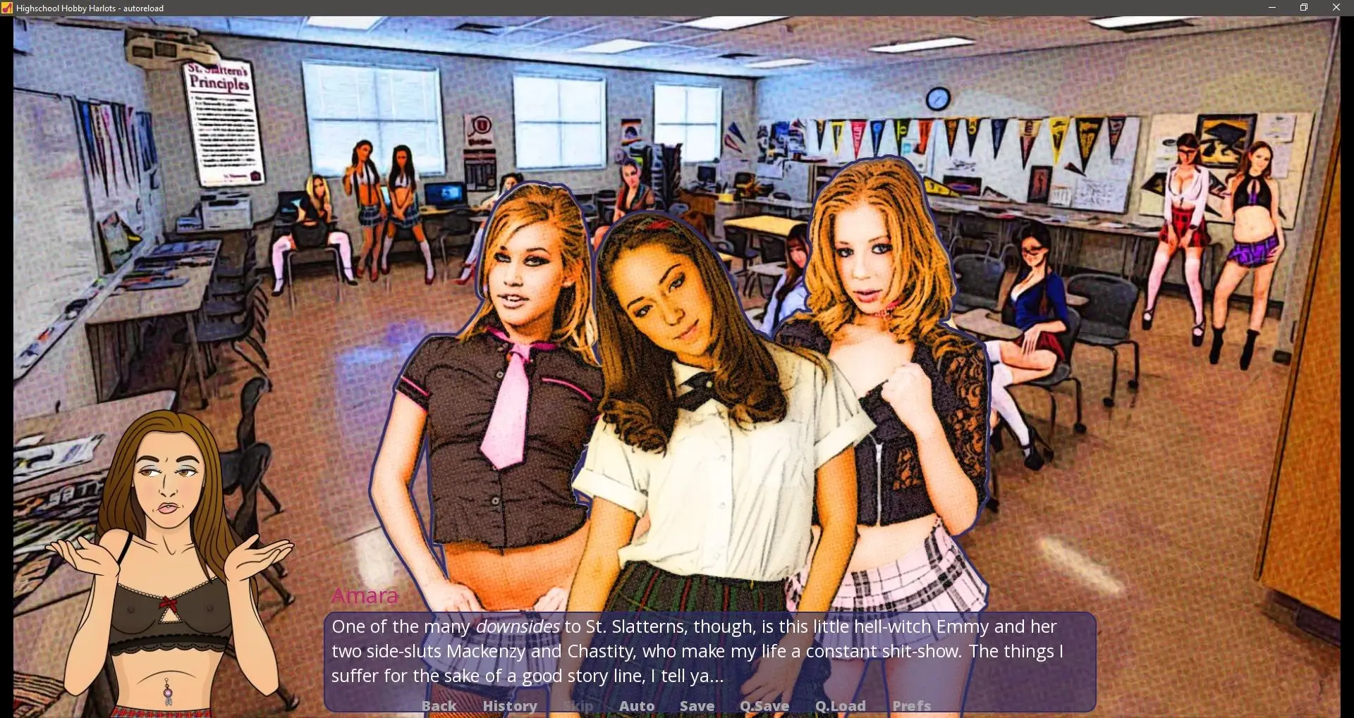 High School Hobby Harlots gameplay screenshot 15 (Ren'Py adult game) by Hobby Harlot Games – free download