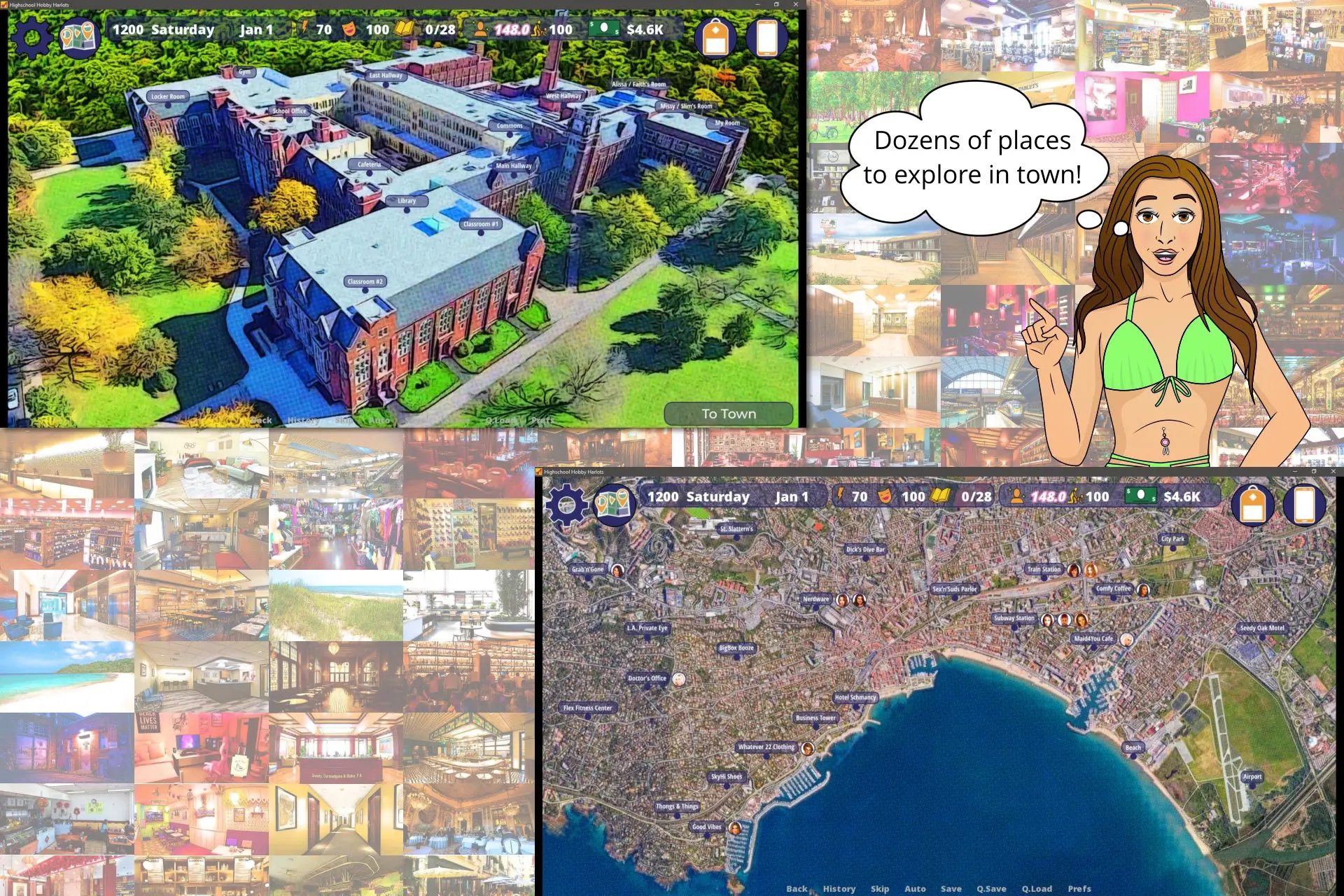 High School Hobby Harlots gameplay screenshot 14 (Ren'Py adult game) by Hobby Harlot Games – free download