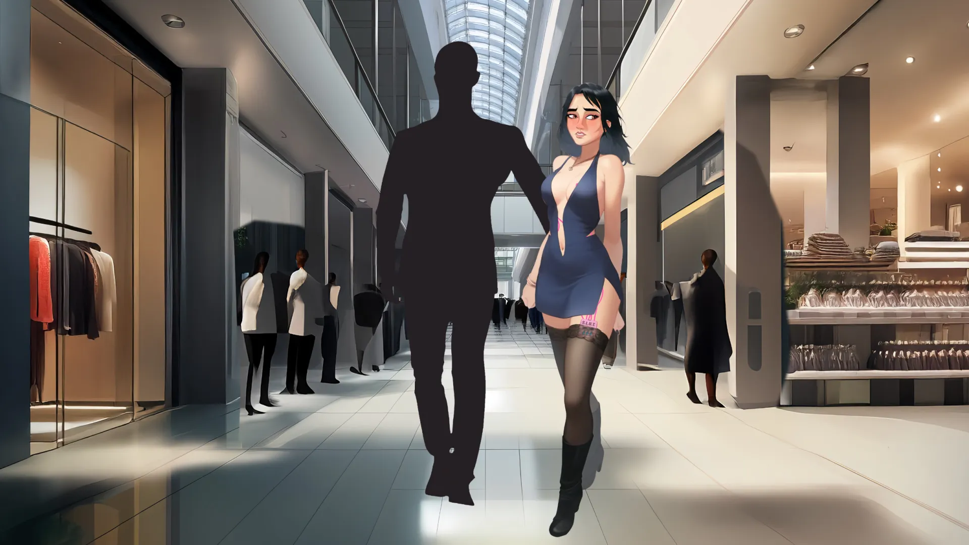 Silk and the City of Seduction gameplay screenshot 12 (Ren'Py adult game) by Devious Delight Games – free download