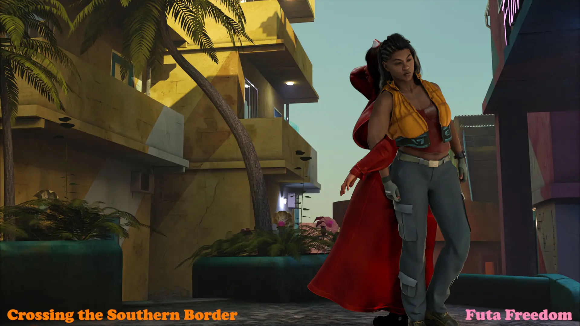 Crossing the Southern Border: Futa Freedom gameplay screenshot 12 (Ren'Py adult game) by Sir Honkalot – free download