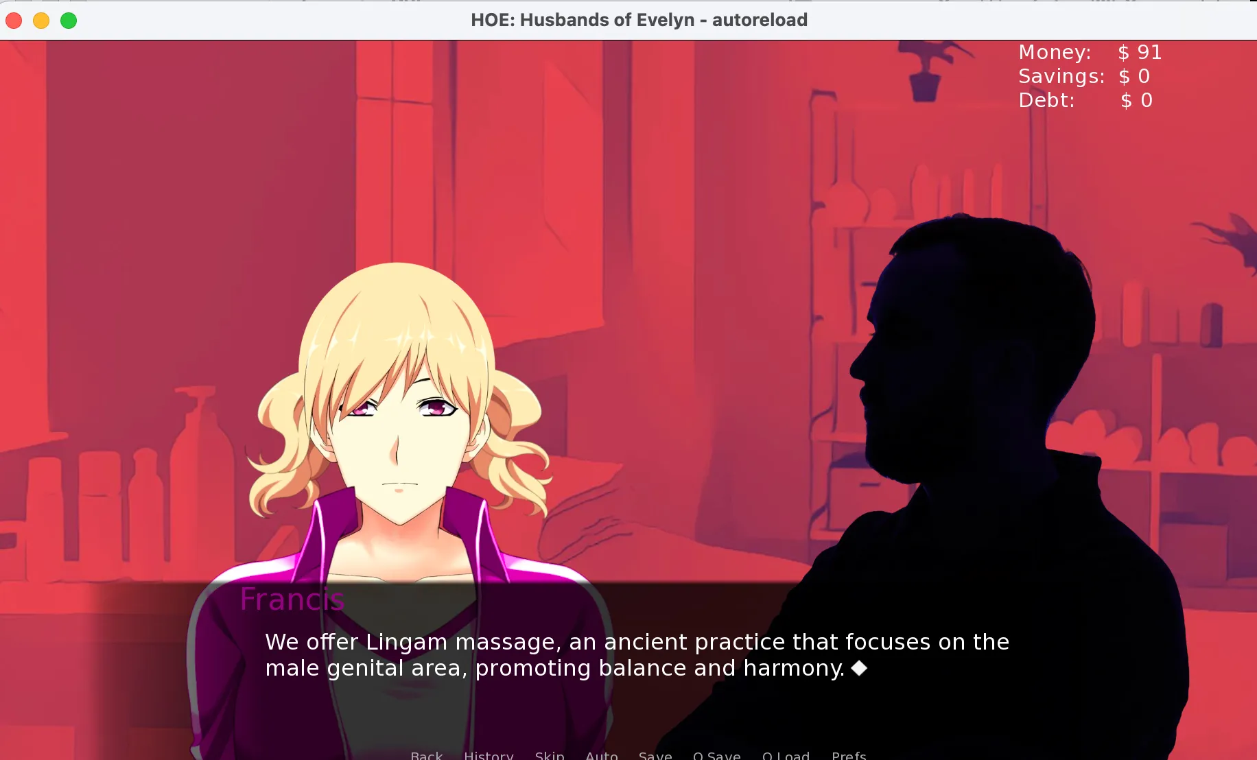 Sissy Home of Evelyn gameplay screenshot 4 (Ren'Py adult game) by NoEducation7902 – free download