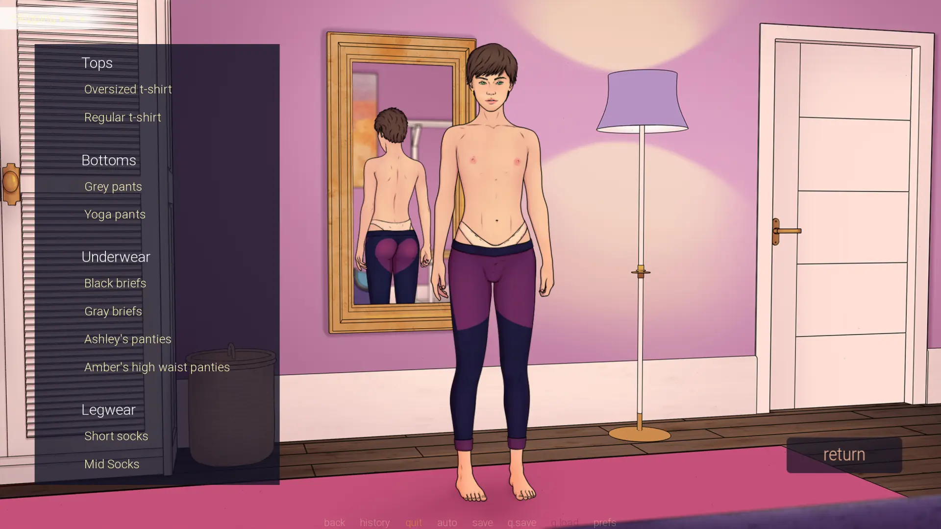Temptation: Become Femboy gameplay screenshot 2 (Ren'Py adult game) by Femboy Temptation – free download