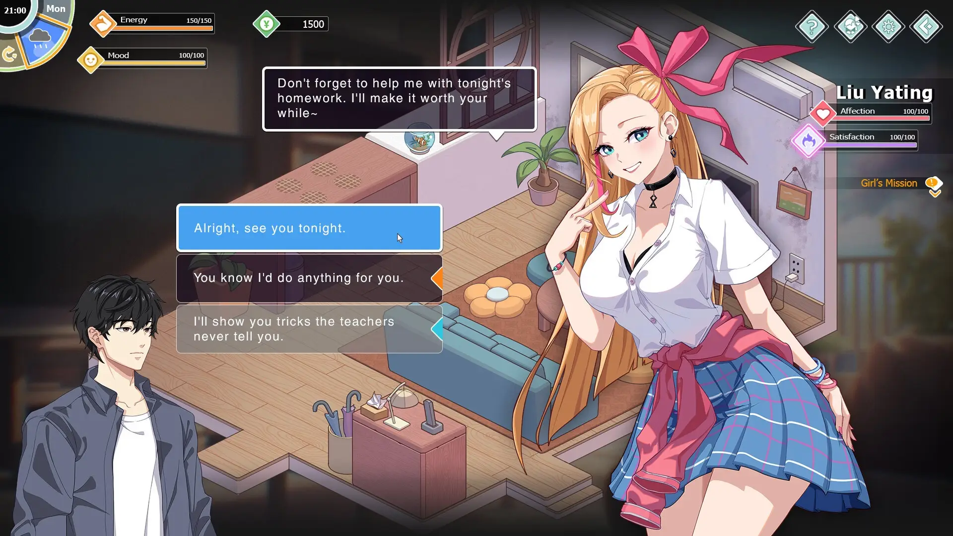 Love n Life: Happy Student gameplay screenshot 13 (Unity adult game) by Reborn Entertainment – free download