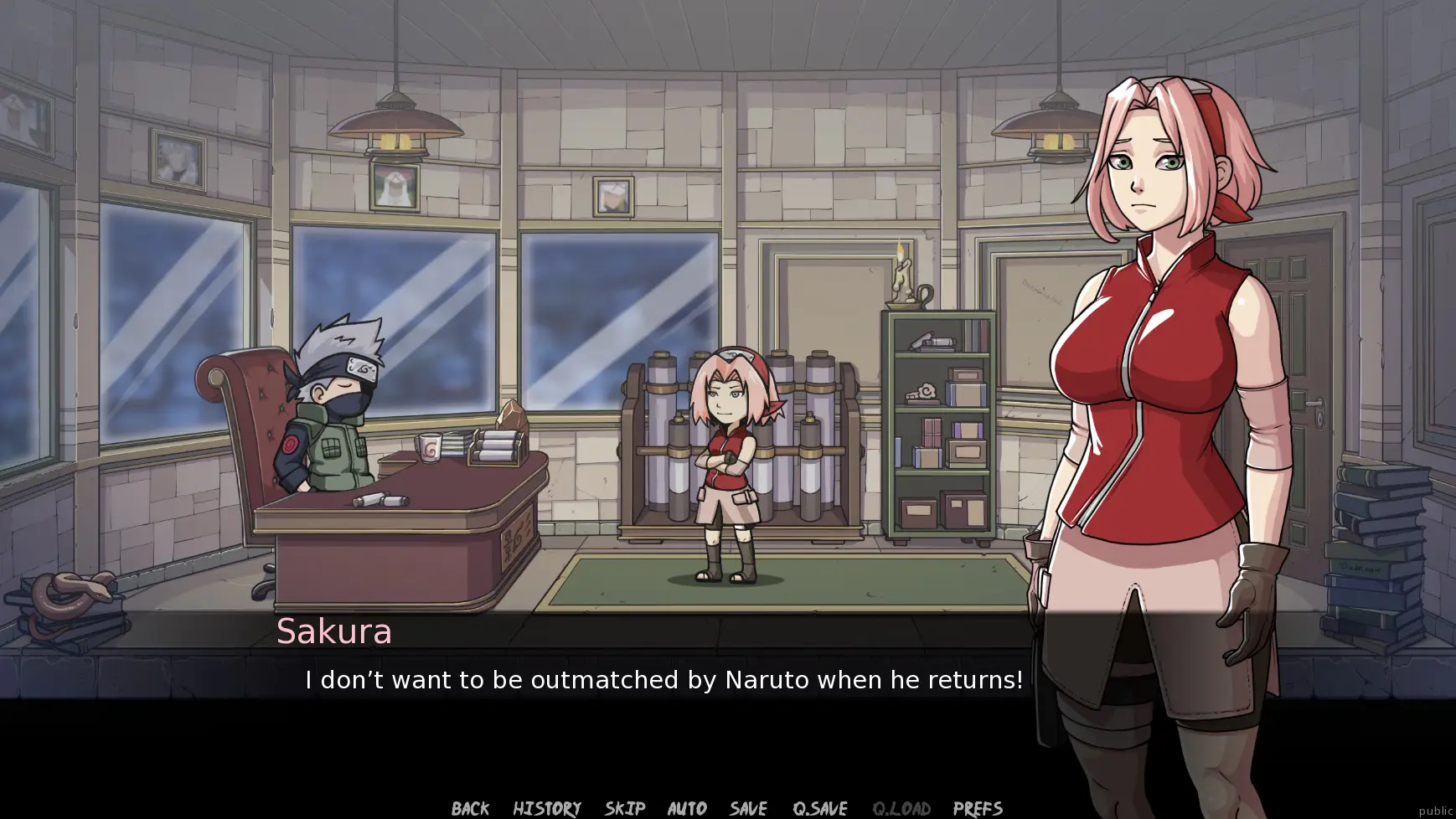 Tsunade’s Scroll gameplay screenshot 3 (Ren'Py adult game) by Feodosiy – free download