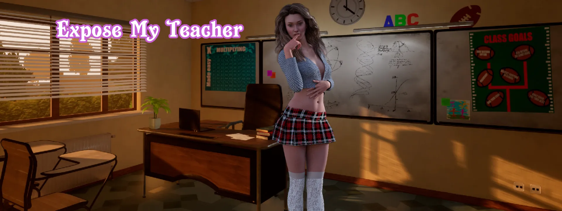 Expose My Teacher (A Wife and Mother Fan Game) cover 1.1 – Unreal Engine adult game by Luxxor free download