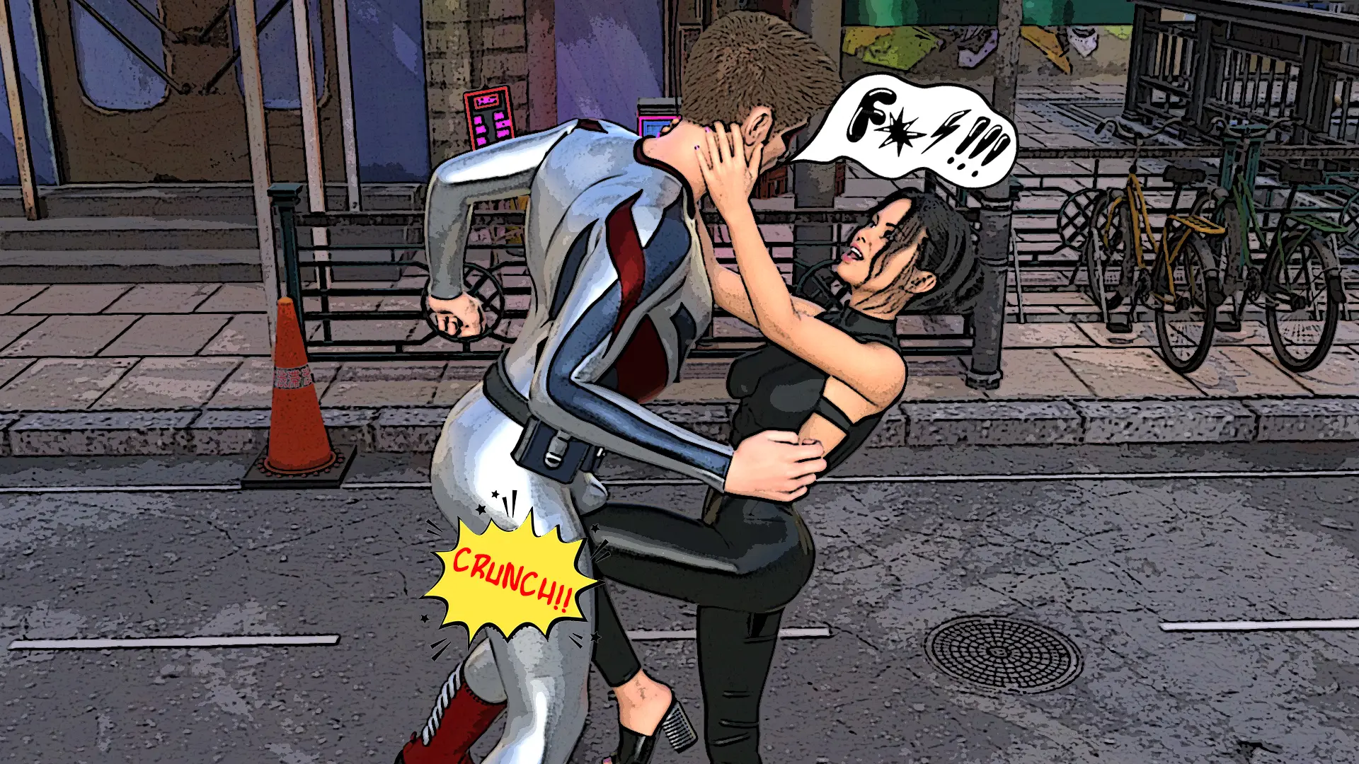 City of Broken Dreams: A Femdom Superhero Game gameplay screenshot 13 (RPGM adult game) by BrokenDreams – free download