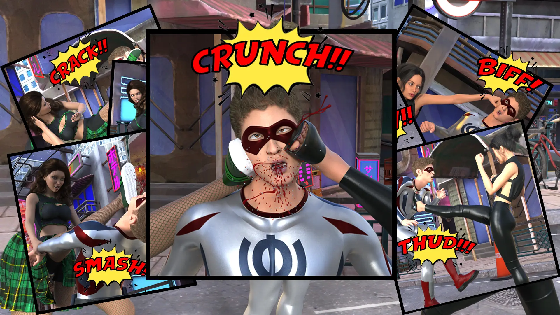 City of Broken Dreams: A Femdom Superhero Game gameplay screenshot 17 (RPGM adult game) by BrokenDreams – free download