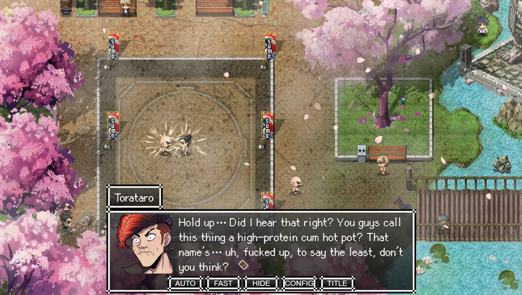 Fist Soul Chronicles: Path of the Bancho! gameplay screenshot 1 (RPGM adult game) by Pabo Babo – free download