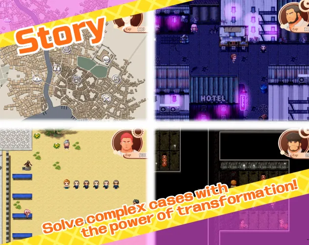 The Transforming Detective gameplay screenshot 5 (RPGM adult game) by Tsukumon – free download