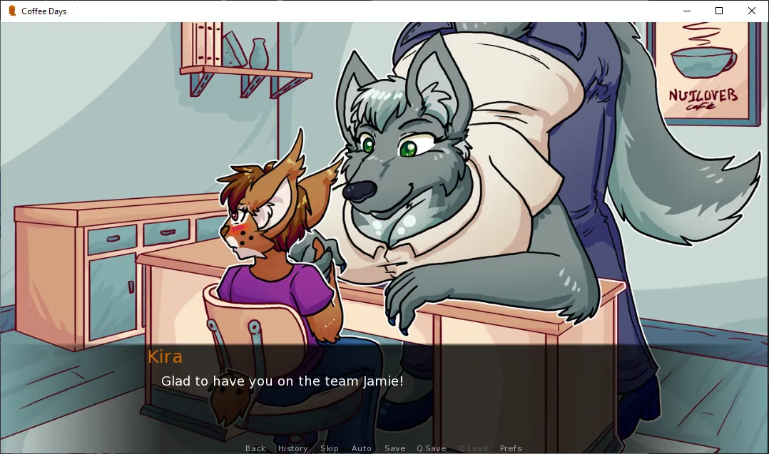 Coffee Days gameplay screenshot 6 (Ren'Py adult game) by SpaceRychen – free download