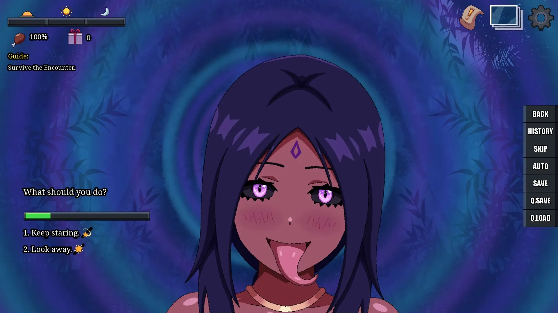 Monster Girl Jungle gameplay screenshot 5 (Ren'Py adult game) by Xoullion – free download
