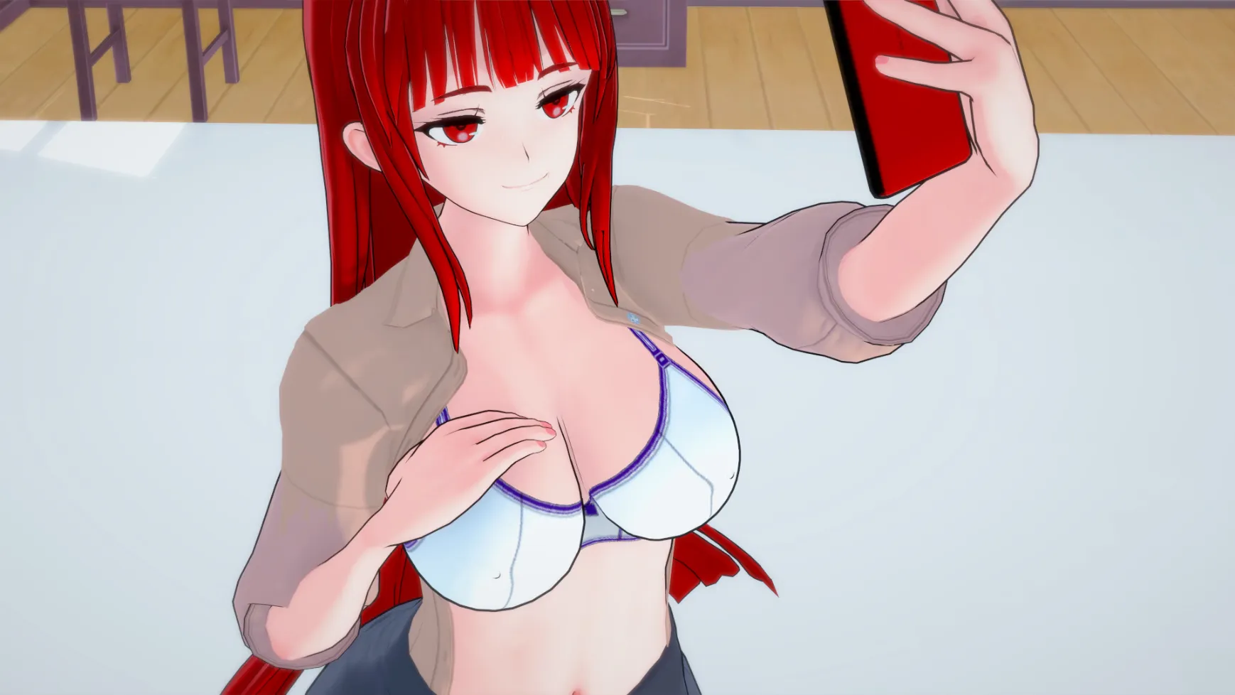 Mocha Maid gameplay screenshot 1 (Ren'Py adult game) by LulluDev – free download