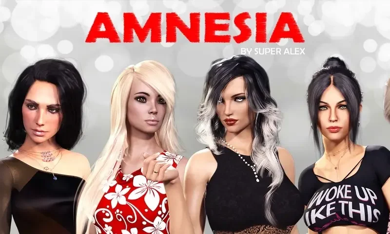 Amnesia cover 0.201a Remaster Patreon – Ren'Py adult game by Super Alex free download