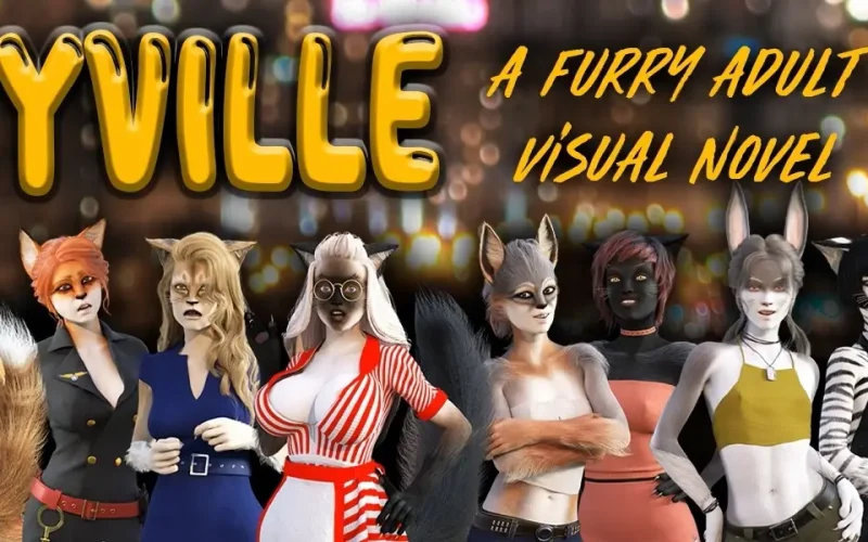 Furryville cover 0.251 – Ren'Py adult game by Furry Moon Games free download