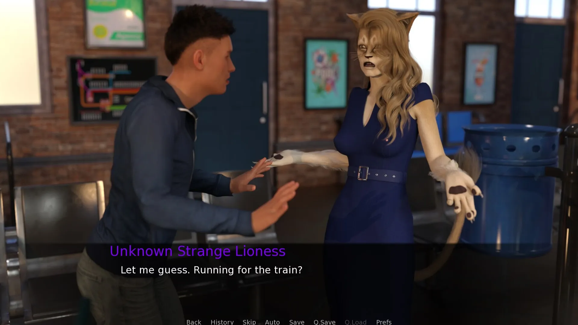 Furryville gameplay screenshot 5 (Ren'Py adult game) by Furry Moon Games – free download
