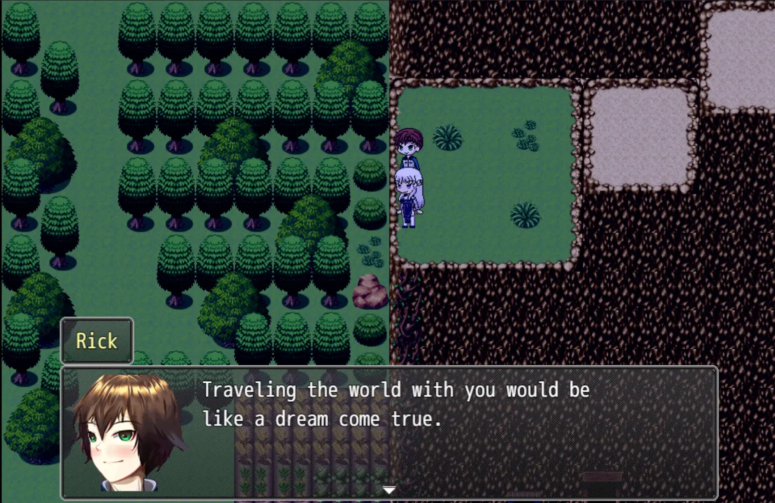 Adventuring with Belfast in Another World gameplay screenshot 4 (RPGM adult game) by Templar Studios – free download